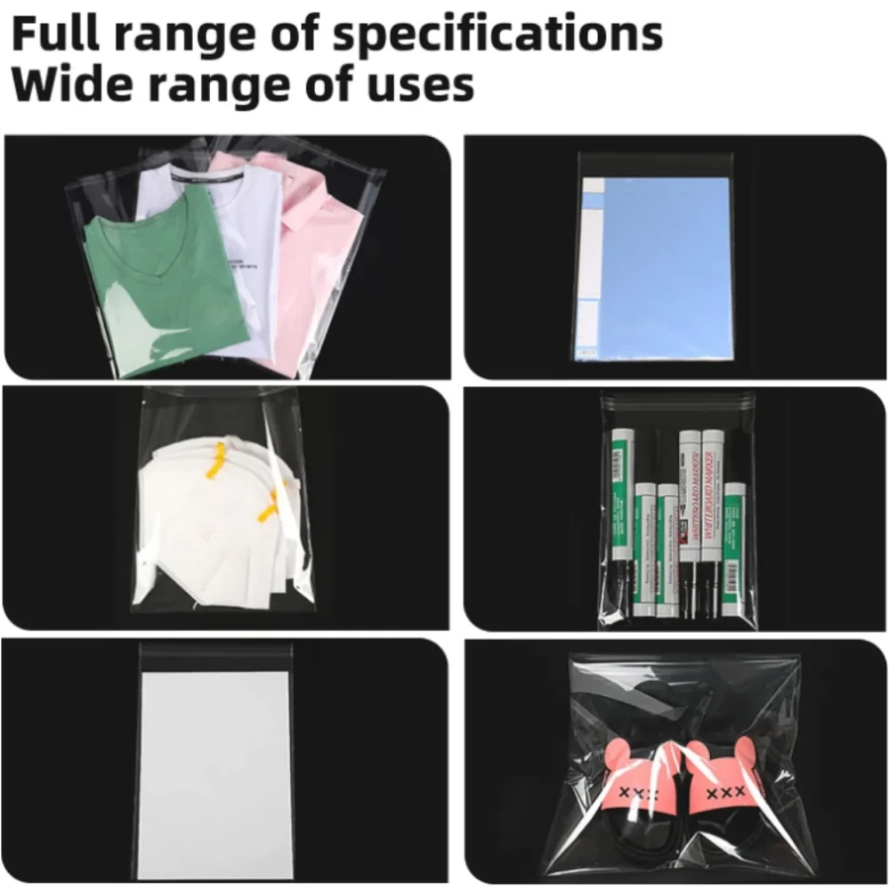 25 Self Sealing Cellophane/Clear Resealable Bags for Packaging Shirt 10x14